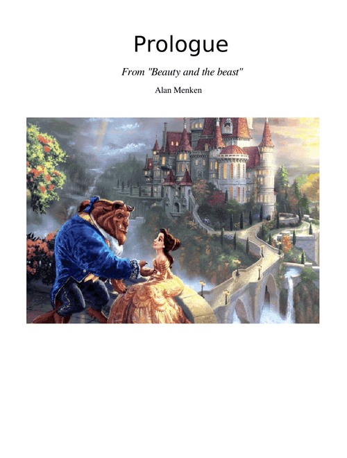 Prologue from Beauty and the beast