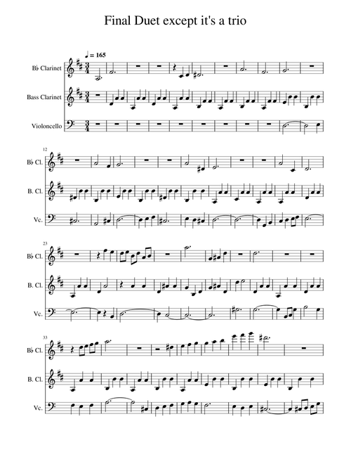 Final Duet – Pedro Silva Final Duet except it's a trio