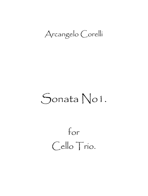Sonata No.1 (Arr. Spencer Bundy) (String Ensemble)