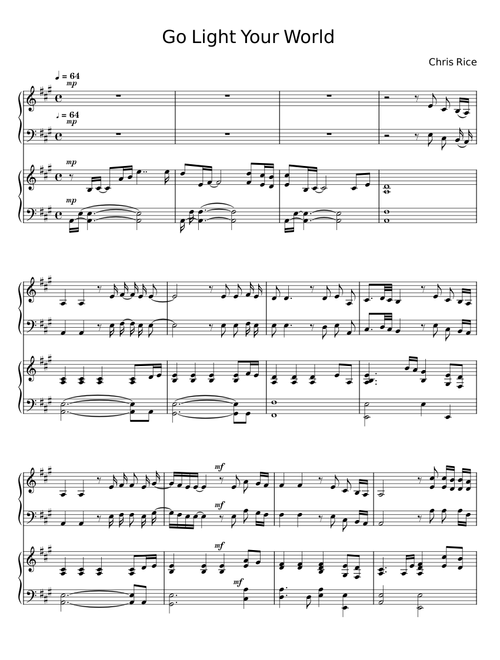 Go light your world - Chris Rice
