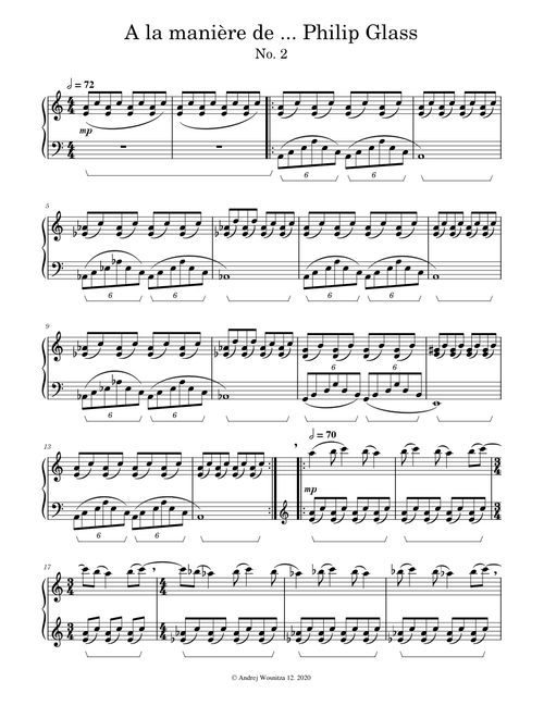 A la manière de ... Philip Glass No. 2