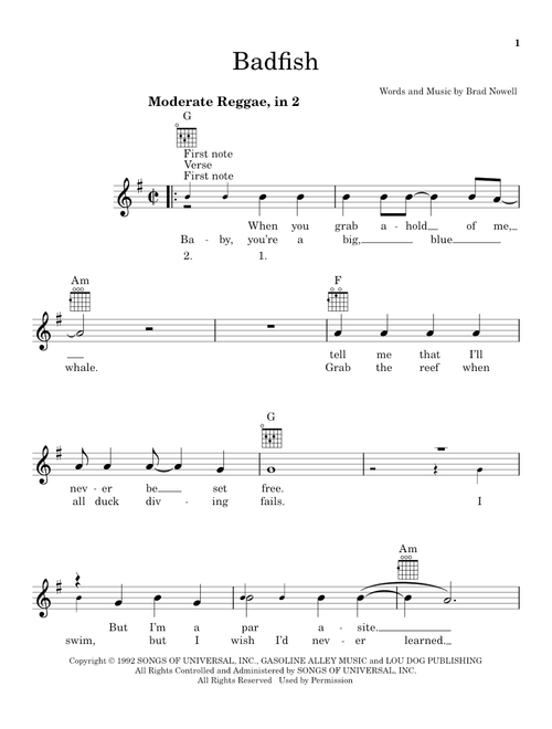 Badfish - Sublime (Ukulele)