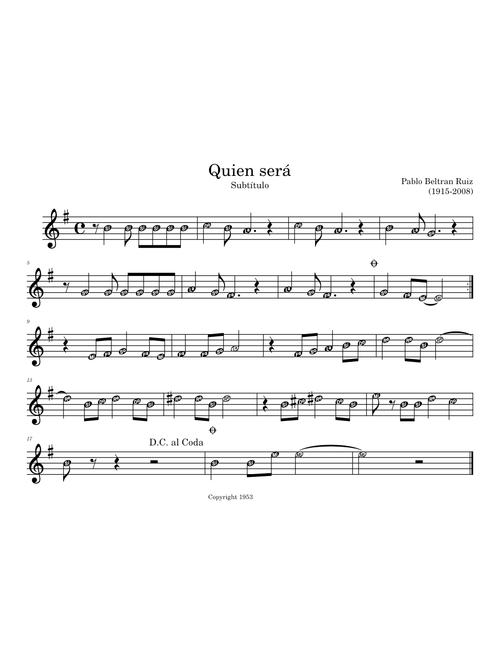 Quién será / Pablo Beltrán Ruiz