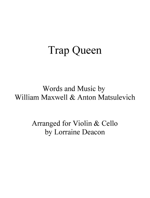 Trap Queen (Arr. Lorraine Deacon) - Fetty Wap (Instrumental Duet)