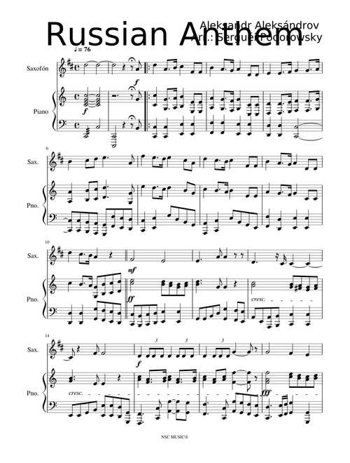 Russian national anthem - Misc Traditional