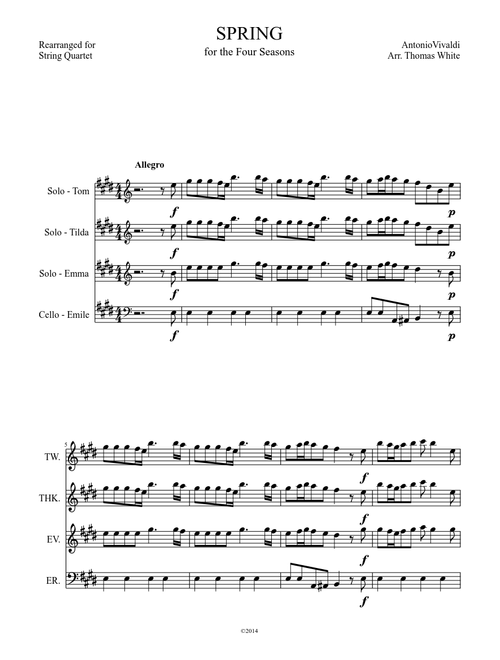Vivaldi - Spring (Mvt. 1)