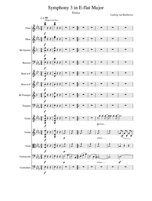 Symphony 3 in E-flat Major (Movement 1)