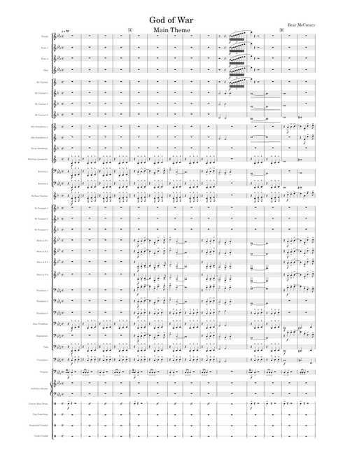 God of War 4 Theme - Bear McCreary (arr. AB)