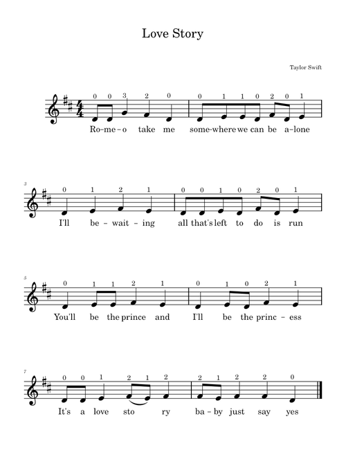 Love Story - Taylor Swift