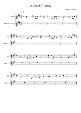 guía Gracias por tu ayuda Noble Free Michael Nyman sheet music | Download PDF or print on Musescore.com