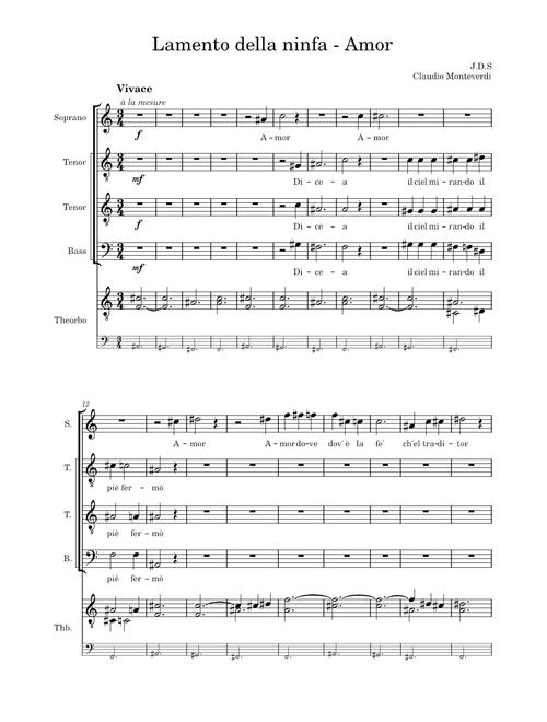Lamenta Della Ninfa – Claudio Monteverdi