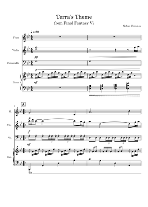 Final Fantasy VI Piano Collections Sheet Music with Chords for