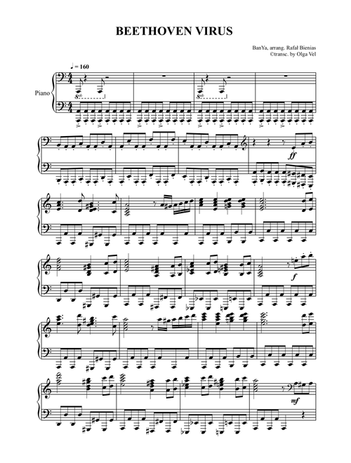 Beethoven VIRUS (Arr. Olga Velikaya) - BanYa (Piano Solo)