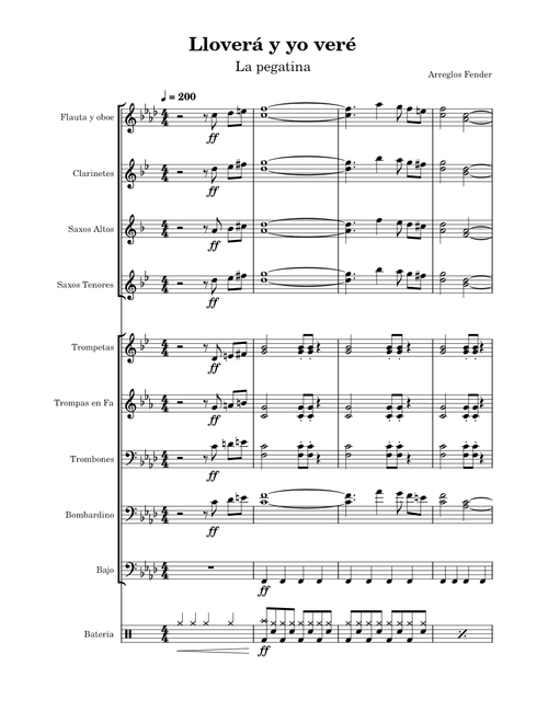 Lloverá y yo veré--Charanga
