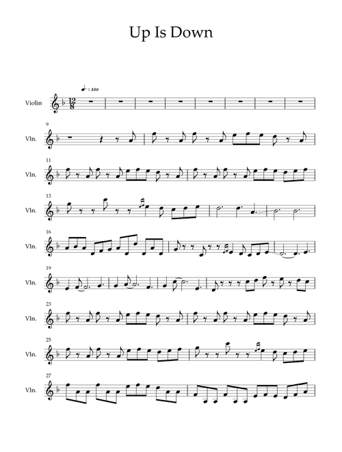Up Is Down (Arr. Isaac Morales) - Hans Zimmer (Violin Solo)