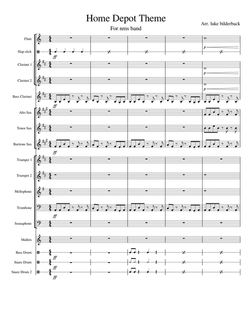 Home depot theme – luke bilderback