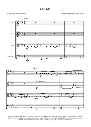 Callmeesloo Call me – Shinedown Call me - Shinedown (String Quartet) Sheet Music ...