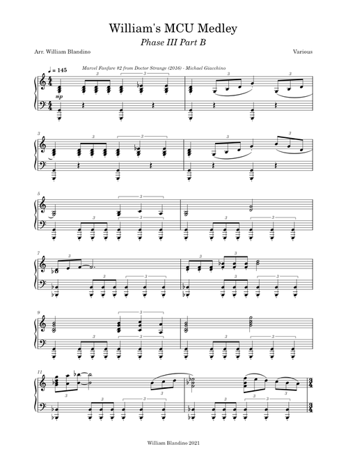 "MCU Phase 3 Medley Part B" - Various Composers