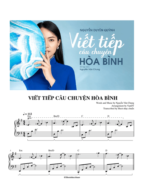 Viết tiếp câu chuyện hòa bình – Nguyễn Văn Chung (arrangement by VanDT)