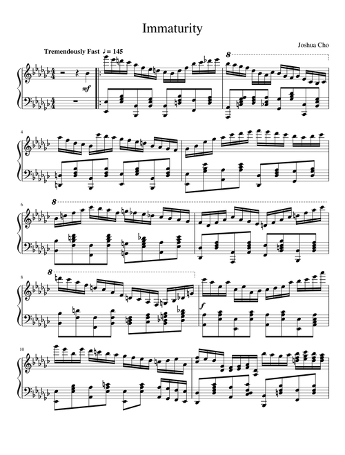 Immaturity (My composition)