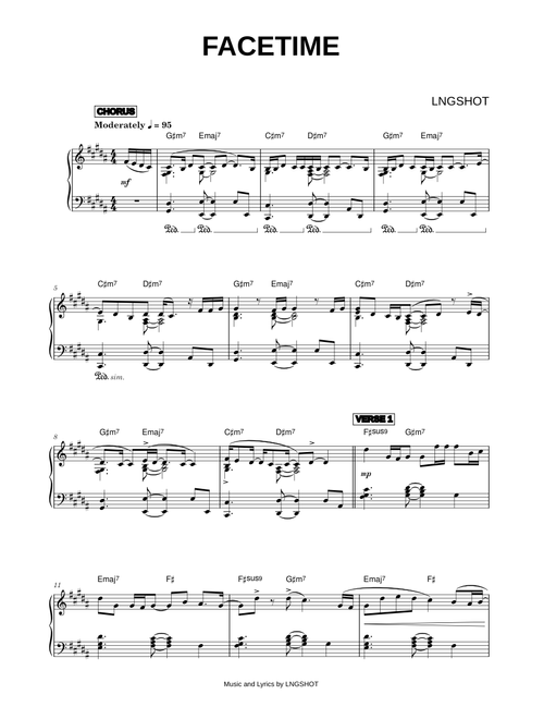 FaceTime - LNGSHOT (Piano)