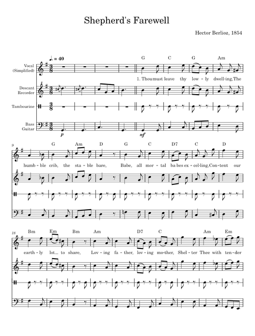 The Shepherd's Farewell - Hector Berlioz