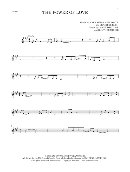 The Power Of Love - Air Supply, Celine Dion, Laura Brannigan (Violin Solo)