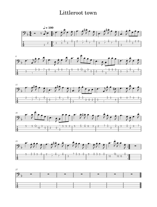 Pokemon - littleroot town – Misc Computer Games Littleroot Town - Pokemon - Bass tab
