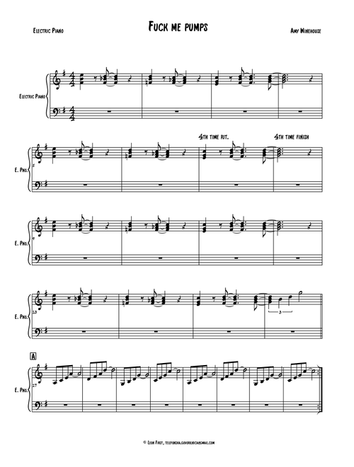 AMY WINEHOUSE sheet music by brunovcferrei1 | Play, print, and