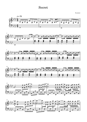 Secret – Louane Sheet Music for Piano (Piano Duo) | MuseScore.com