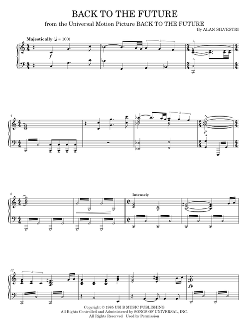 Back to the Future - Alan Silvestri (Piano Solo)