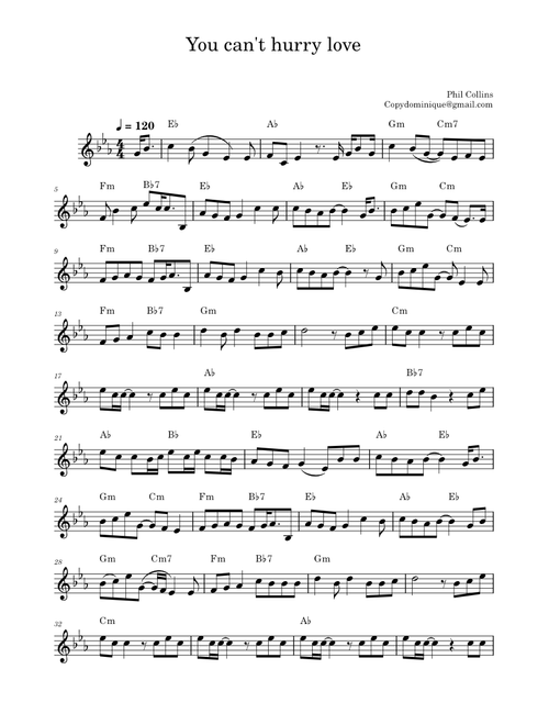 You Can't Hurry Love – Phil Collins, The Supremes