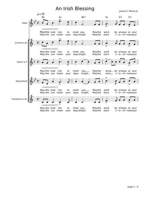 An Irish Blessing Instrumental
