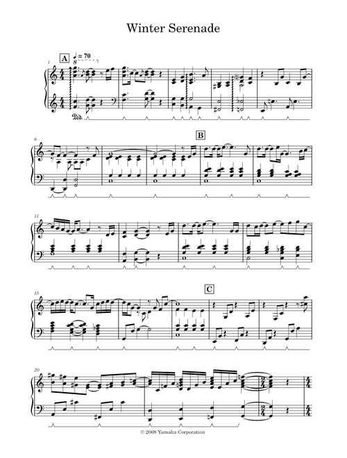 Winter Serenade — Yamaha (demo song)