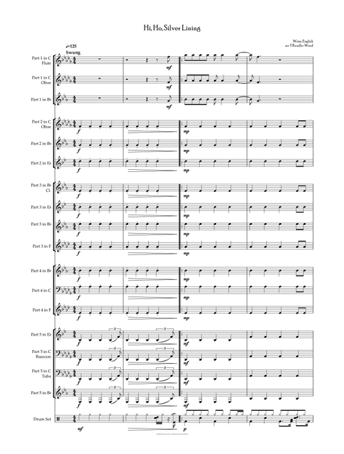 Hi Ho Silver Lining (Arr. Tom Rundle-Wood) - Jeff Beck (Concert Band: Flex-Band)