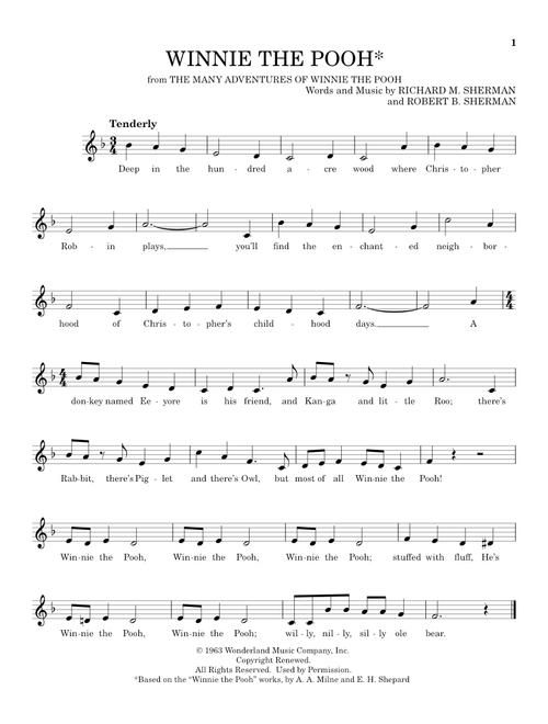 Winnie The Pooh (from The Many Adventures Of Winnie The Pooh) - Sherman Brothers (Ocarina)