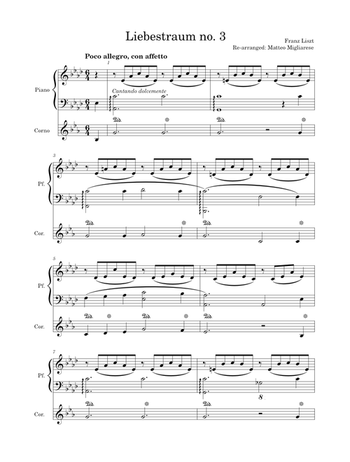 Liebestraum No. 3 in A♭Major – Franz Liszt