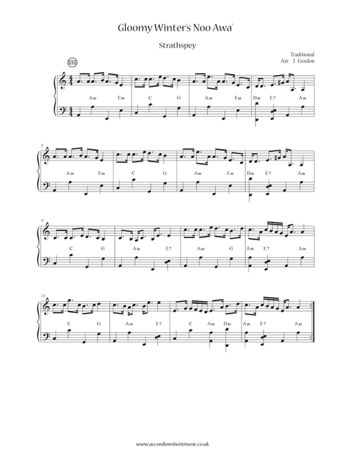 Gloomy Winter's Noo Awa' (Arr. Julia Gordon) - Traditional (Instrumental Solo)
