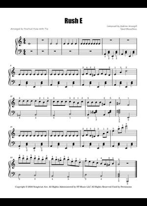 Play Official version of Rush E Sheet Music by Andrew Wrangell for ...
