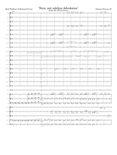 "Nein, mit solchen Advokaten" (from Die Fledermaus)