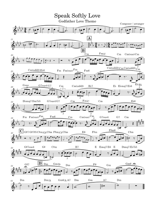 Speak softly love – Nino Rota