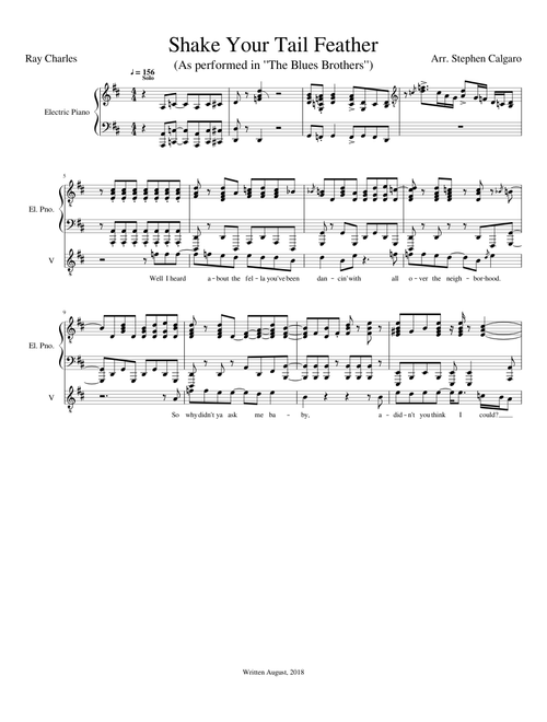 Shake Your Tail Feather - Ray Charles