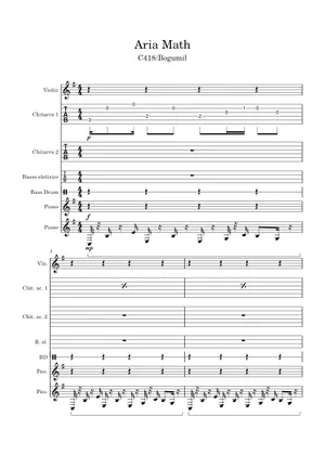 Aria Math Cello Play Official version of Aria Math (from Minecraft) Sheet Music by C418 ...