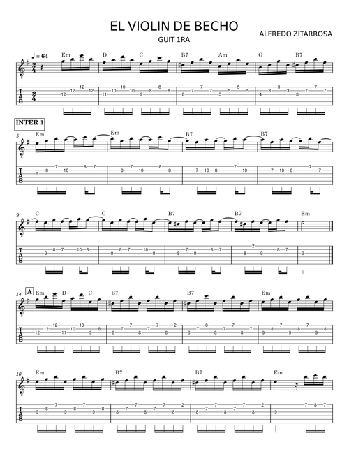 El Violín De Becho - Alfredo Zitarrosa