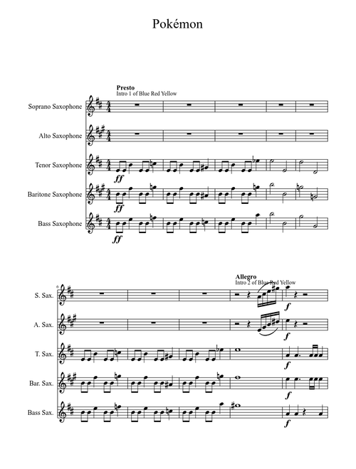 Pokémon (multiple themes)