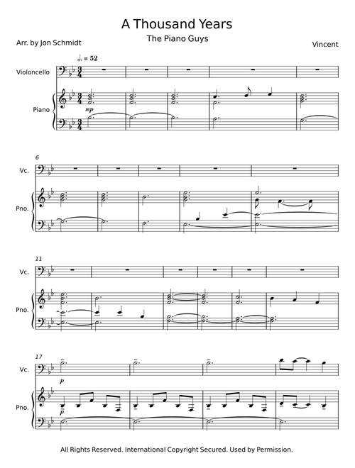 A Thousand Years - The Piano Guys