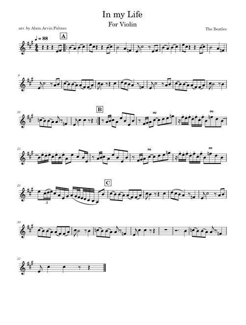 In My Life – The Beatles