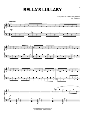 Play Official version of Twilight: Breaking Dawn, Part 1 - Piano