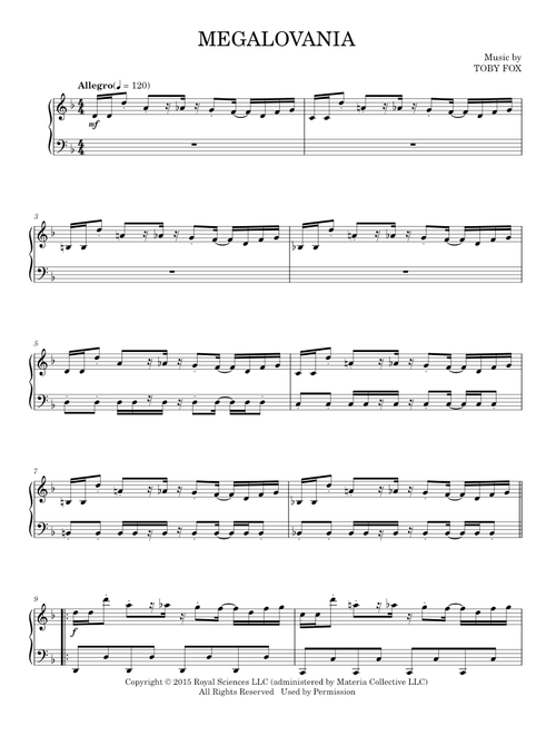 Megalovania - Toby Fox (Piano Solo)