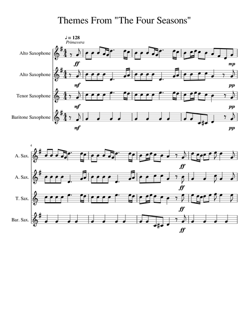 Themes From The Four Seasons